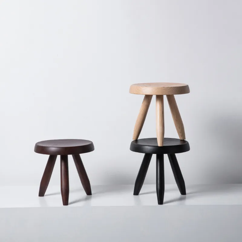 Nordic Solid Wood Round Stool  - Office Furniture For Sale 评论和价格