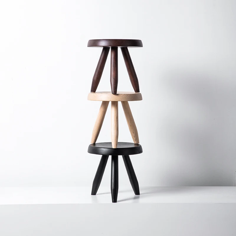 Nordic Solid Wood Round Stool  - Office Furniture For Sale 评论和价格