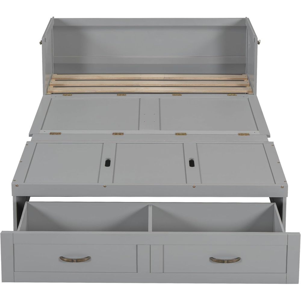 Full Size Murphy Bed Wall Bed, - Office Storage Cabinet 评论和价格