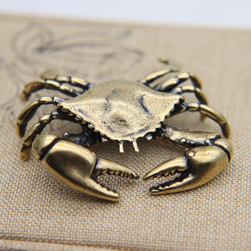 Brass Crab Small Statue Deskto - Office Furniture Solutions 评论和价格