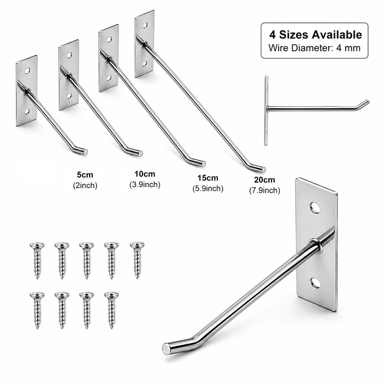 5-25Pcs Wall Mounted Hook With - Office Storage Cabinet 评论和价格