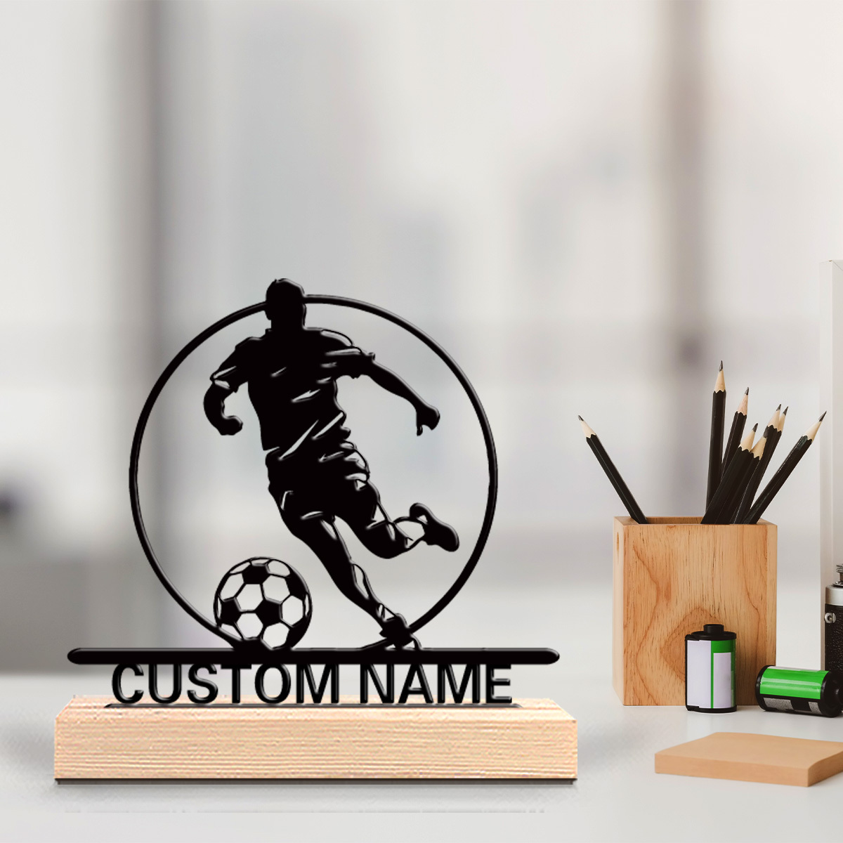 Custom Soccer Player Metal Sta - Office Furniture Design 评论和价格