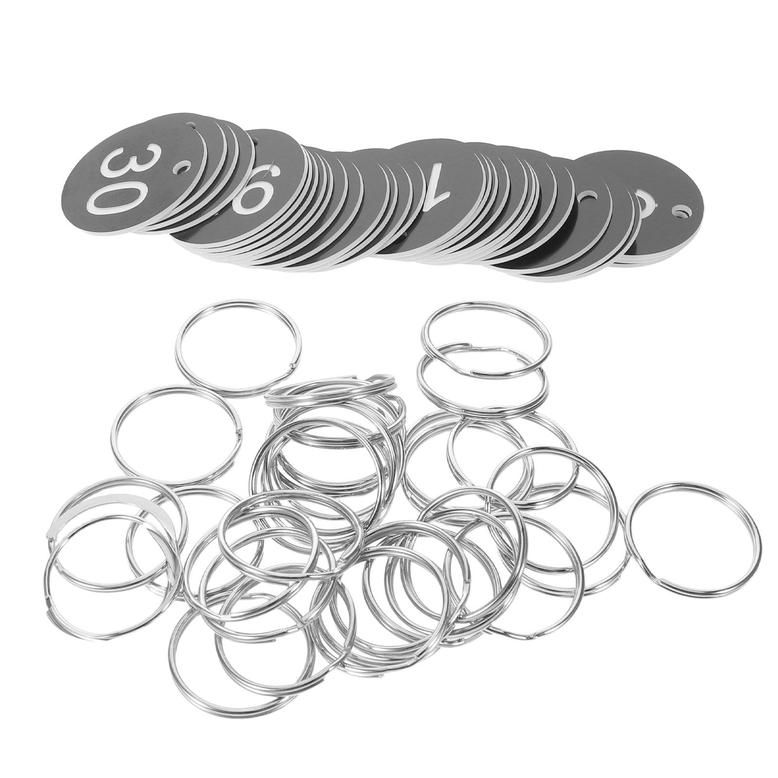 30Pcs Number Tags Metal Number - Office Storage Cabinet 评论和价格