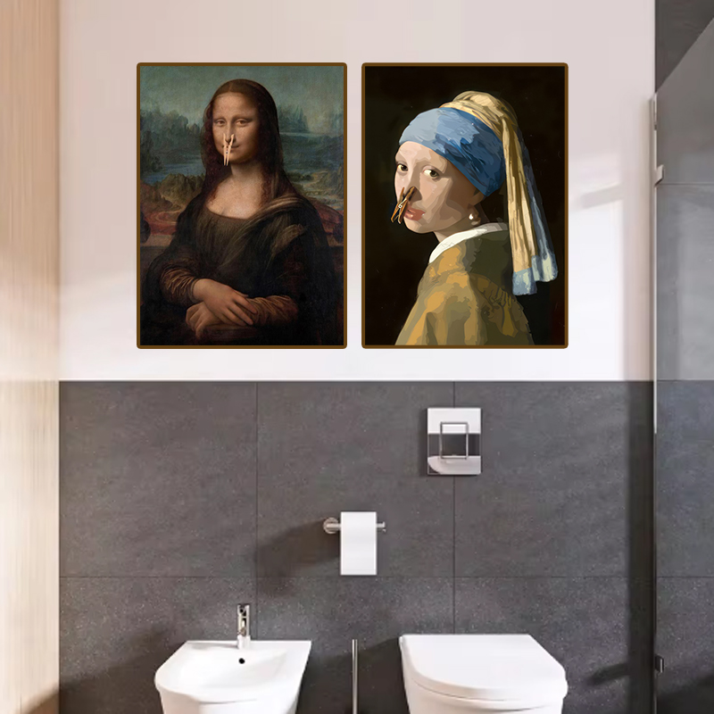 1pc Funny Abstract Bathroom To - Office Furniture Design 评论和价格