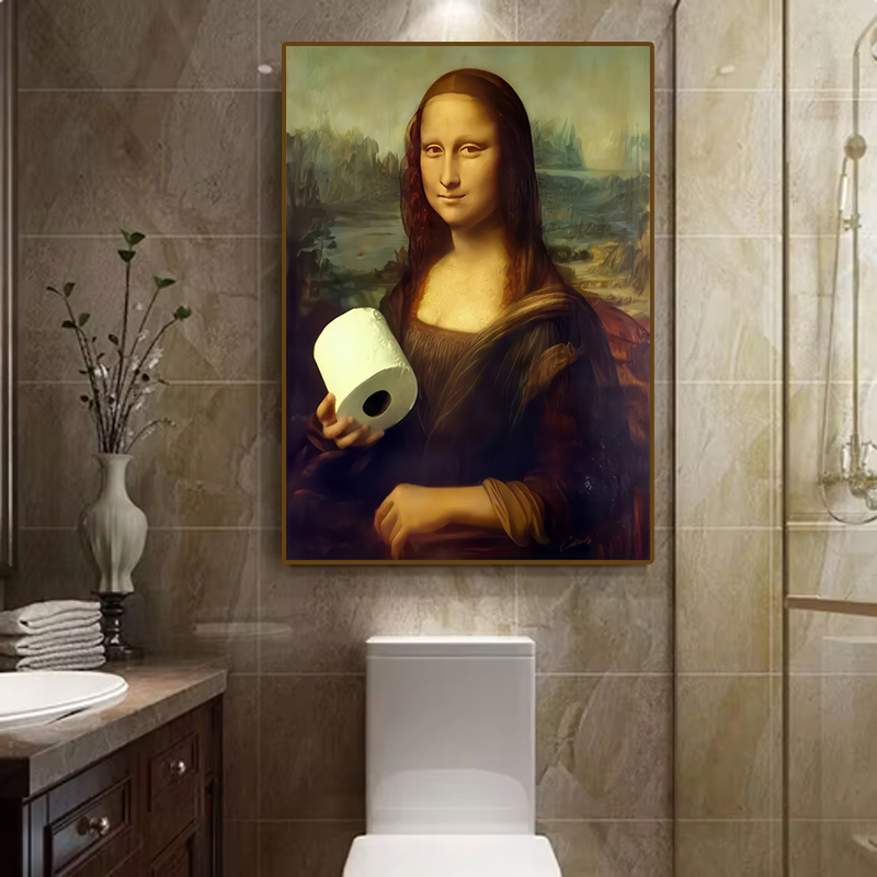 1pc Funny Abstract Bathroom To - Office Furniture Design 评论和价格