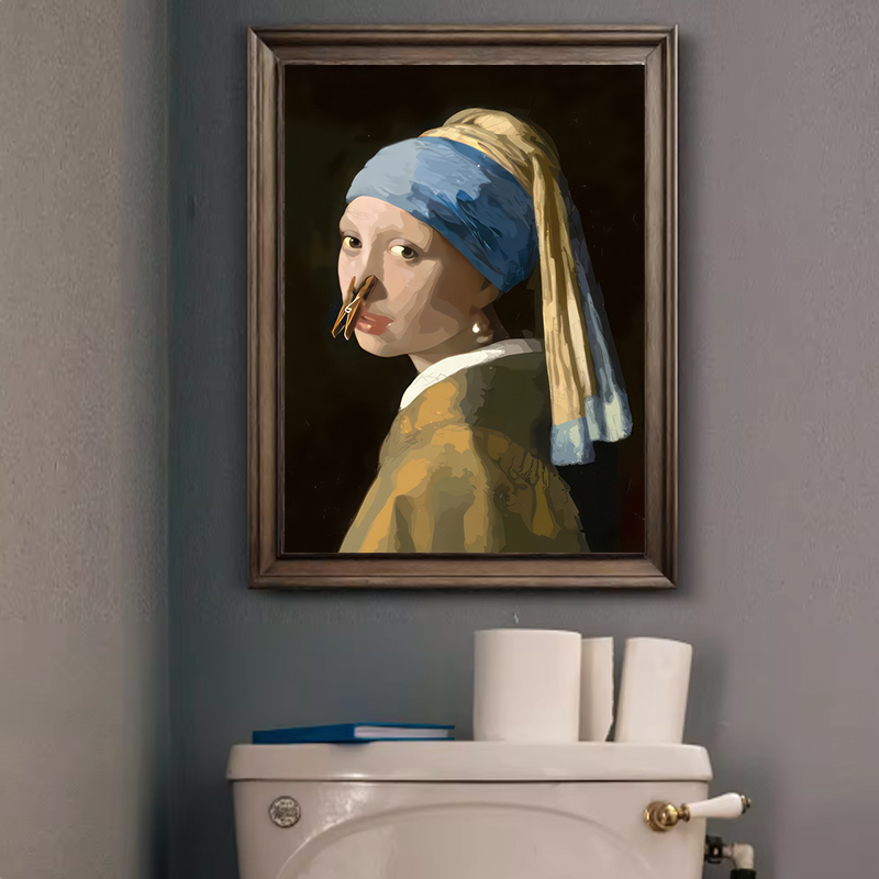 1pc Funny Abstract Bathroom To - Office Furniture Design 评论和价格