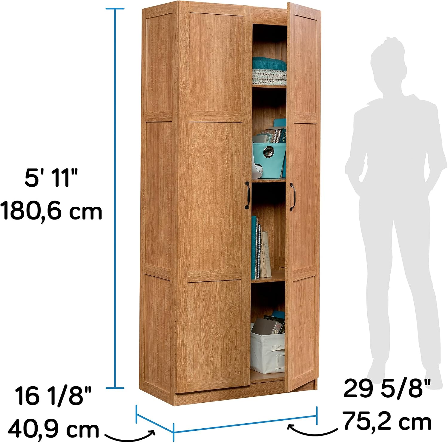 Tall Storage Cabinet, Freestan - Office Furniture Cabinets 评论和价格