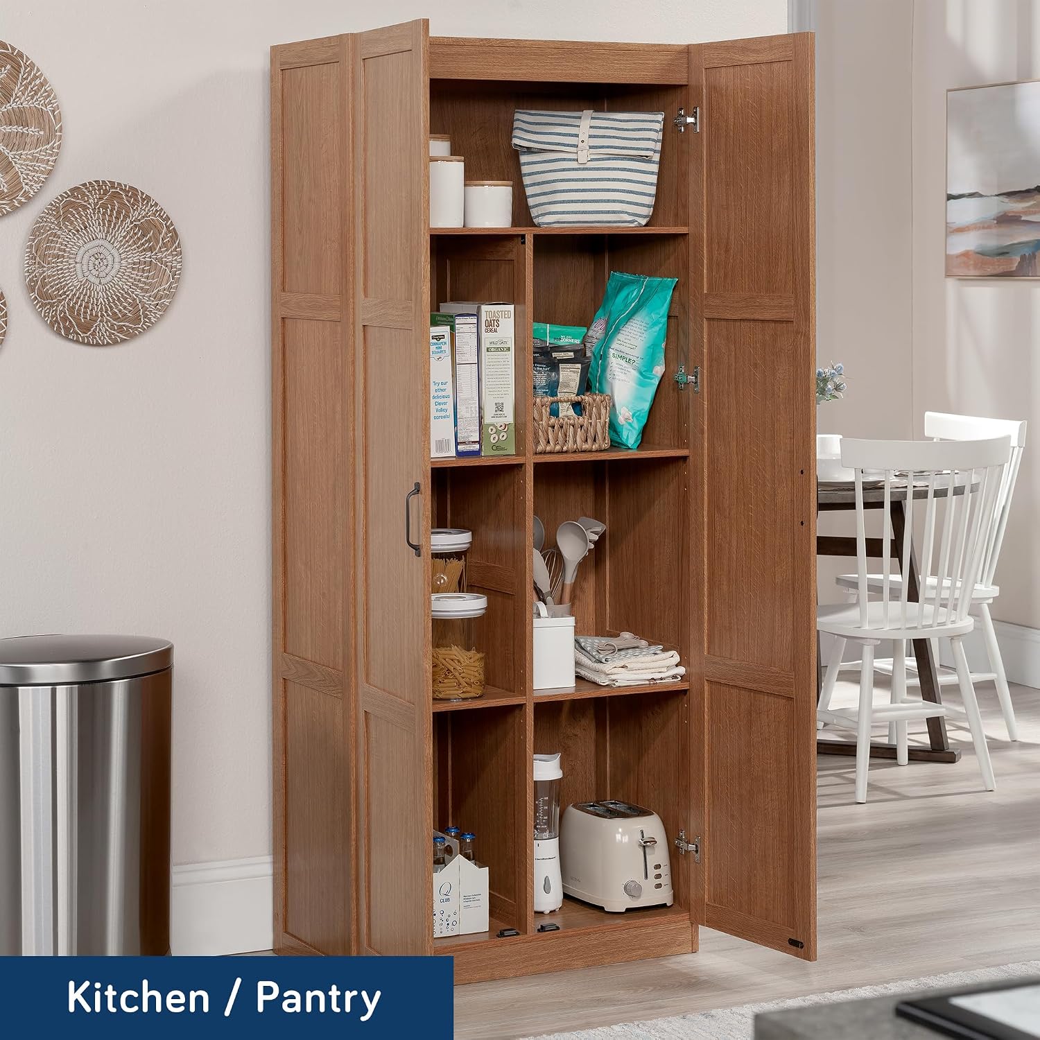 Tall Storage Cabinet, Freestan - Office Furniture Cabinets 评论和价格