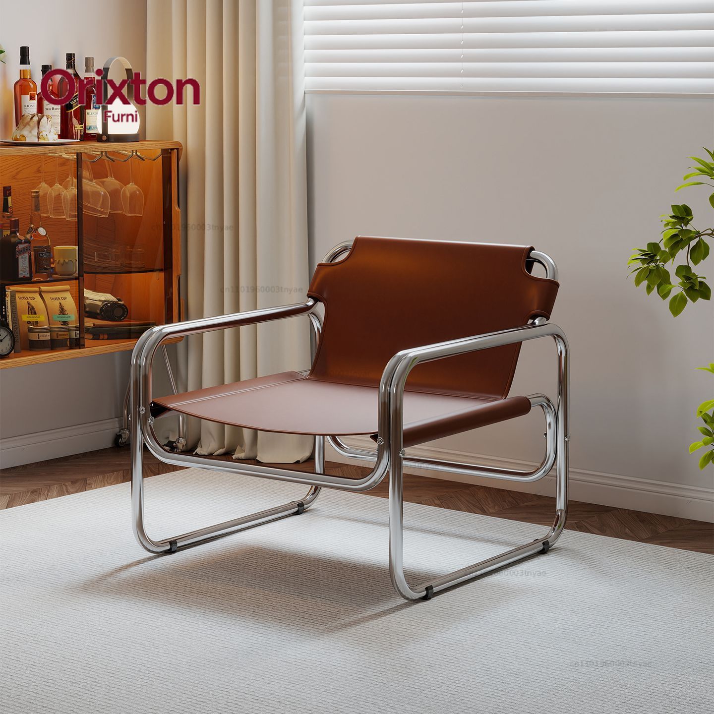 Modern Leather Accent Armchair - Office Furniture For Sale 评论和价格